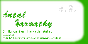 antal harmathy business card